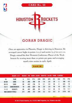 2012-13 Hoops - Glossy #50 Goran Dragic Back