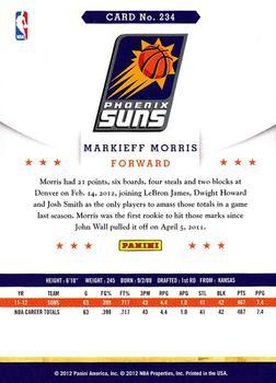 2012-13 Hoops - Glossy #234 Markieff Morris Back