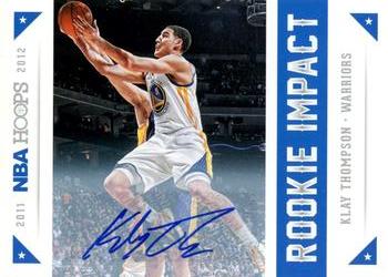 2012-13 Hoops - Rookie Impact Autographs #4 Klay Thompson Front