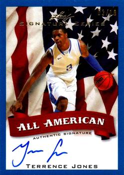 2012-13 Leaf Signature Series - All-American Blue #AA-TJ1 Terrence Jones Front