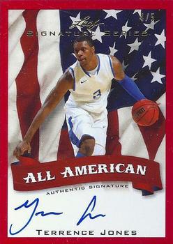 2012-13 Leaf Signature Series - All-American Red #AA-TJ1 Terrence Jones Front
