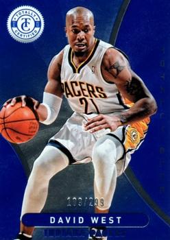 2012-13 Panini Totally Certified - Totally Blue #198 David West Front