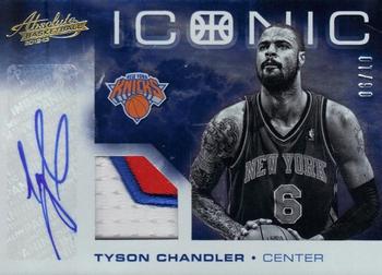 2012-13 Panini Absolute - Iconic Materials Autographs Prime #7 Tyson Chandler Front