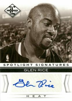 2012-13 Panini Limited - Spotlight Signatures #1 Glen Rice Front