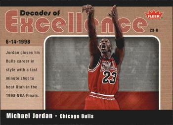 2007-08 Fleer - Decades of Excellence #10 Michael Jordan Front