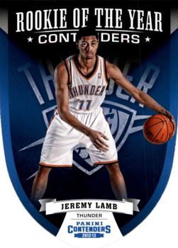 2012-13 Panini Contenders - Rookie Of The Year Contenders #8 Jeremy Lamb Front