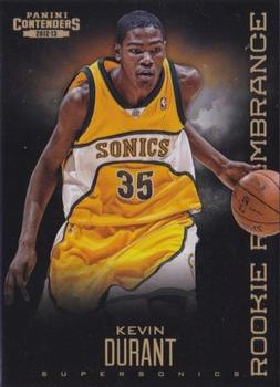 2012-13 Panini Contenders - Rookie Remembrance #4 Kevin Durant Front