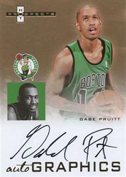 2007-08 Fleer Hot Prospects - Autographics #AU-GP Gabe Pruitt Front