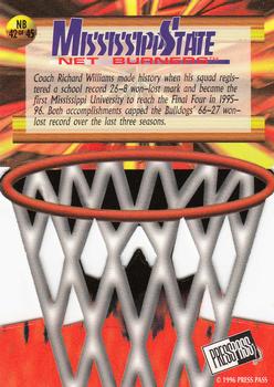 1996 Press Pass - Net Burners #NB 42 Erick Dampier Back