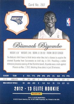 2012-13 Panini Elite #207 Bismack Biyombo Back