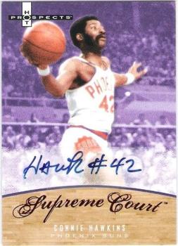 2007-08 Fleer Hot Prospects - Supreme Court Autographs Red #SC-CH Connie Hawkins Front
