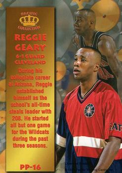 1996 Pacific Power #PP-16 Reggie Geary Back