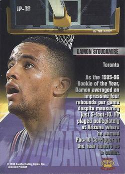 1996 Pacific Power - In The Paint #IP-18 Damon Stoudamire Back