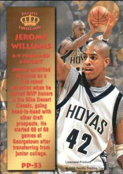 1996 Pacific Power - Silver #PP-53 Jerome Williams Back