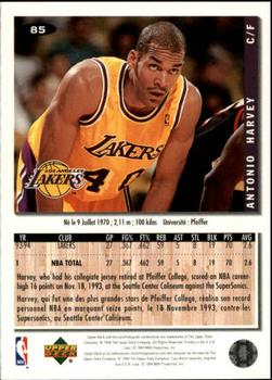 1994-95 Collector's Choice French #85 Antonio Harvey Back