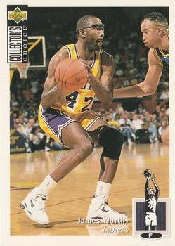 1994-95 Collector's Choice French #142 James Worthy Front