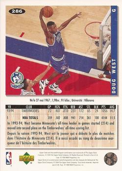 1994-95 Collector's Choice French #286 Doug West Back