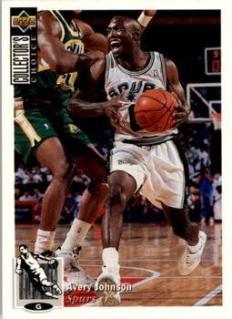 1994-95 Collector's Choice Spanish #301 Avery Johnson Front
