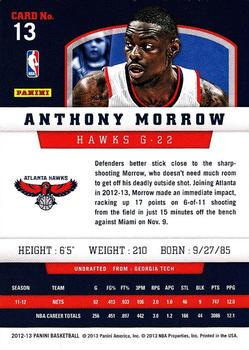 2012-13 Panini #13 Anthony Morrow Back