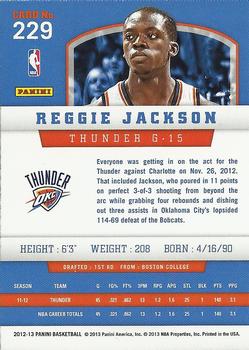 2012-13 Panini #229 Reggie Jackson Back