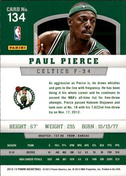 2012-13 Panini #134 Paul Pierce Back