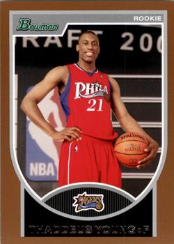 2007-08 Bowman - Bronze #129 Thaddeus Young Front
