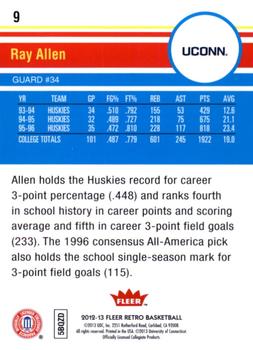 2012-13 Fleer Retro #9 Ray Allen Back