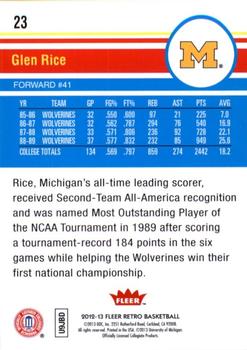2012-13 Fleer Retro #23 Glen Rice Back
