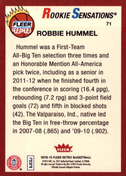 2012-13 Fleer Retro #71 Robbie Hummel Back