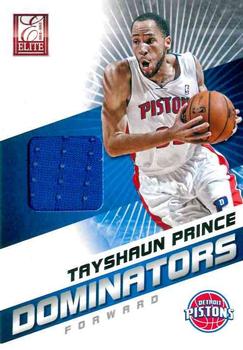 2012-13 Panini Elite - Dominators Materials #25 Tayshaun Prince Front