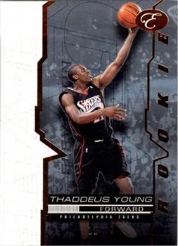 2007-08 Bowman Elevation - Blue #57 Thaddeus Young Front