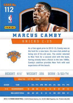 2012-13 Panini - Gold Knight #112 Marcus Camby Back