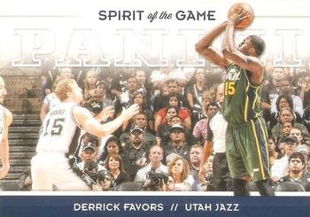2012-13 Panini - Spirit of the Game #17 Derrick Favors Front