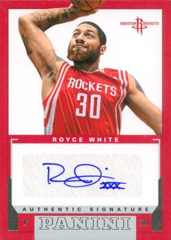 2012-13 Panini - Rookie Signatures #18 Royce White Front