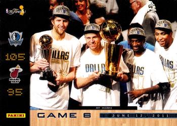 2011 Panini Dallas Mavericks NBA Champions #Finals-6 Dirk Nowitzki / Jason Kidd / Jason Terry / Shawn Marion Front