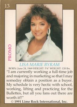 1991 Lime Rock Pro Cheerleaders Preview #13B Lisa Marie Byram Back