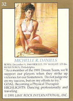 1991 Lime Rock Pro Cheerleaders Preview #32 Michelle Daniels Back