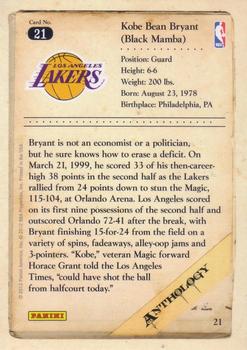 2012-13 Panini Kobe Anthology #21 Kobe Bryant Back