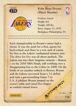 2012-13 Panini Kobe Anthology #178 Kobe Bryant Back