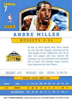 2012-13 Panini - Silver Knight #7 Andre Miller Back