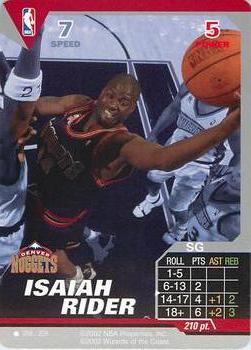 2002 NBA Showdown #058 Isaiah Rider Front