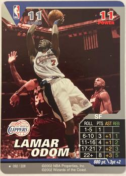 2002 NBA Showdown #092 Lamar Odom Front