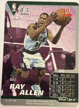 2002 NBA Showdown #120 Ray Allen Front