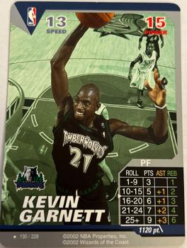 2002 NBA Showdown #130 Kevin Garnett Front