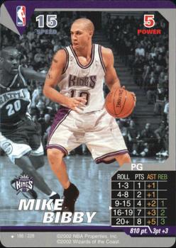 2002 NBA Showdown #186 Mike Bibby Front