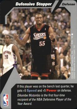 2002 NBA Showdown - Strategy #S36 Defensive Stopper Front