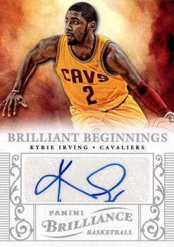 2012-13 Panini Brilliance - Brilliant Beginnings Autographs #43 Kyrie Irving Front