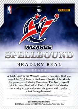 2012-13 Panini Brilliance - Spellbound #59 Bradley Beal Back