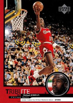 1999 Upper Deck Tribute to Michael Jordan #3 Michael Jordan (All-Star Weekend debut 2/9/85) Front