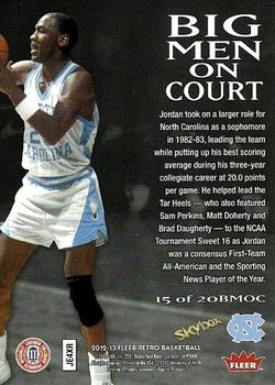 2012-13 Fleer Retro - 97-98 Z-Force Big Men on Court #15 Michael Jordan Back